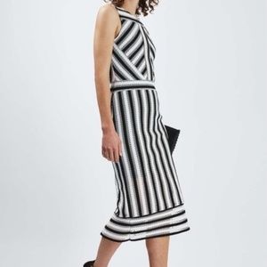 Eyeley Sleeveless Midi Dress